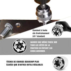 Chiave a bussola universale regolabile con cricchetto