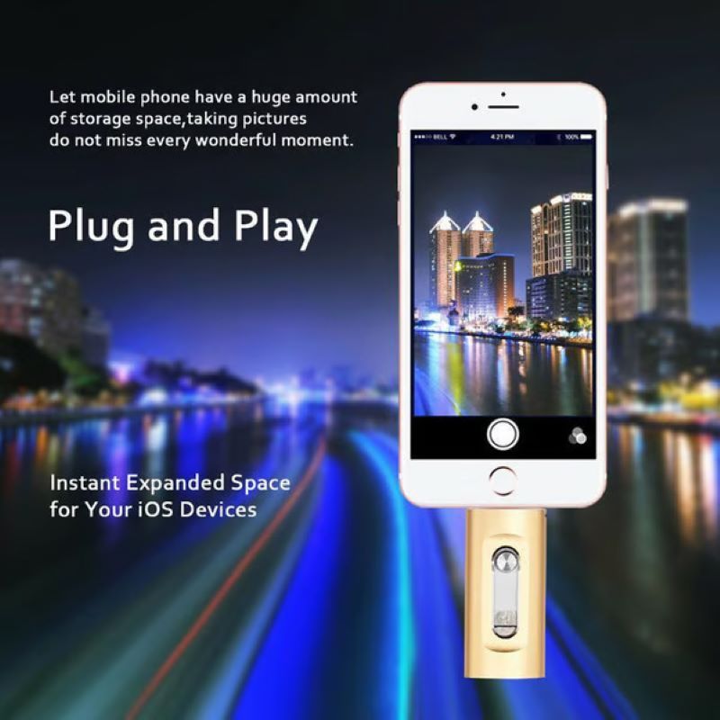 Chiavetta USB 3 in 1 ad alta capacità per smartphone e computer