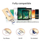Chiavetta USB 3 in 1 ad alta capacità per smartphone e computer
