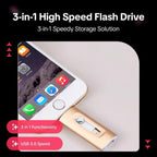 Chiavetta USB 3 in 1 ad alta capacità per smartphone e computer