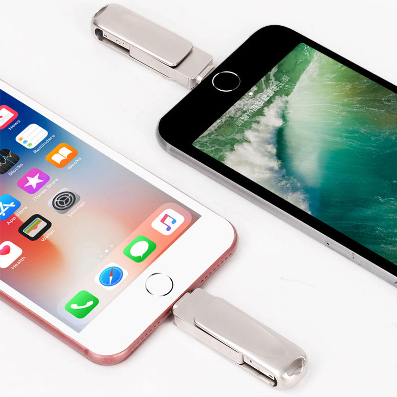 Chiavetta USB 3-in-1 con connettori Lightning, Micro-USB e USB 3.0