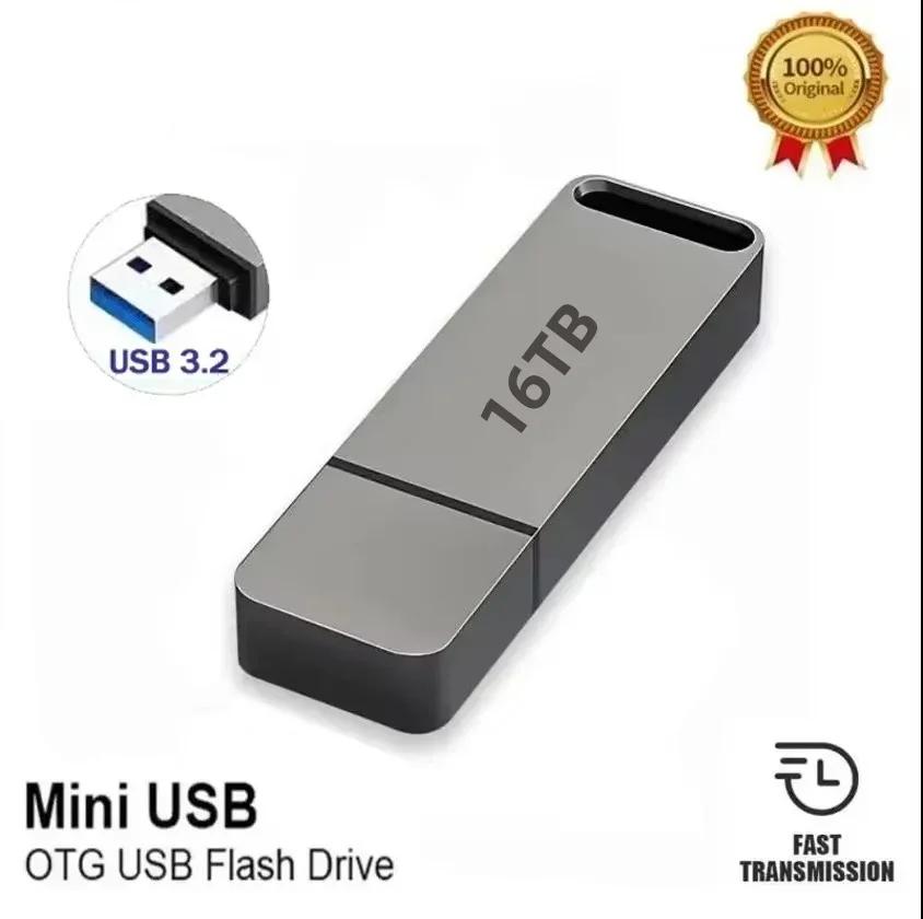 Chiavetta USB 3.2 ad alta velocità con struttura in metallo resistente e impermeabile