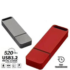 Chiavetta USB 3.2 ad alta velocità con struttura in metallo resistente e impermeabile