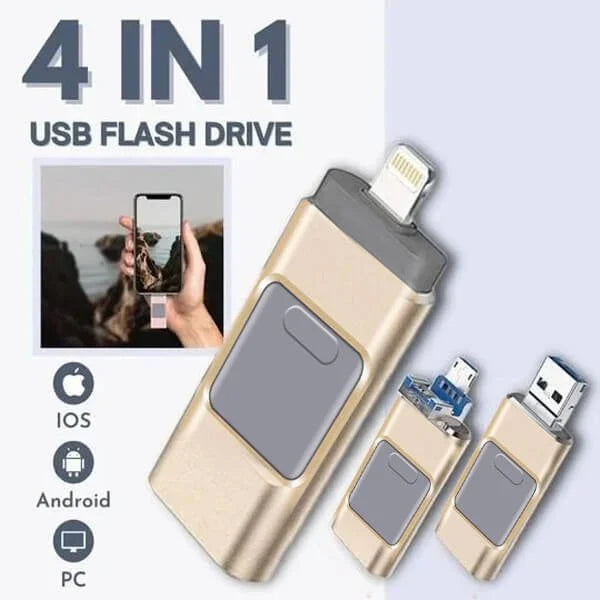 Chiavetta USB 4 in 1 ad alta capacità