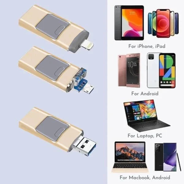 Chiavetta USB 4 in 1 ad alta capacità