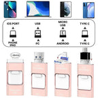 Chiavetta USB 4-in-1 per iPhone e Android – Espandi la memoria e trasferisci foto, video e file