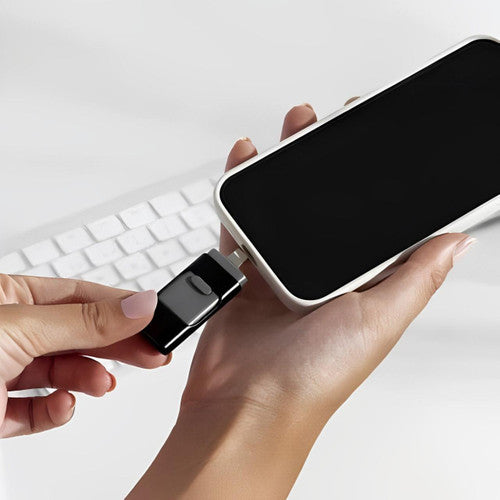 Chiavetta USB 4-in-1 per iPhone e Android – Espandi la memoria e trasferisci foto, video e file