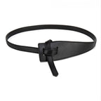 Cintura donna in pelle con nodo