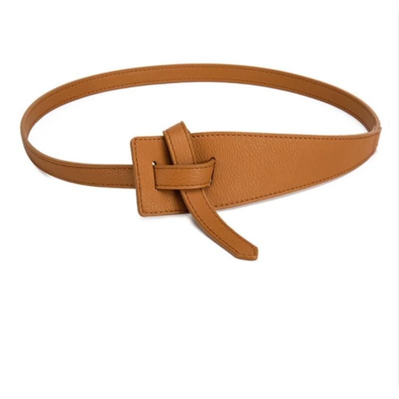 Cintura donna in pelle con nodo