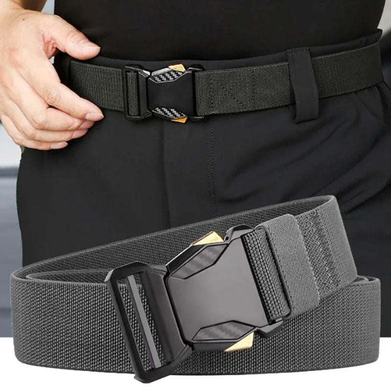 Cintura uomo in nylon con fibbia automatica regolabile