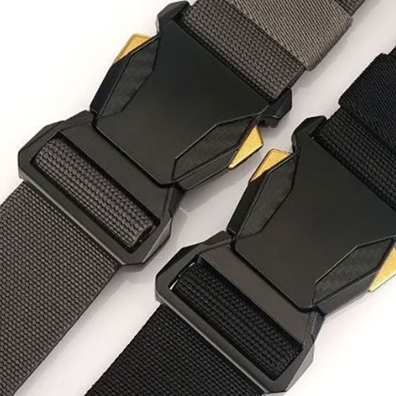 Cintura uomo in nylon con fibbia automatica regolabile