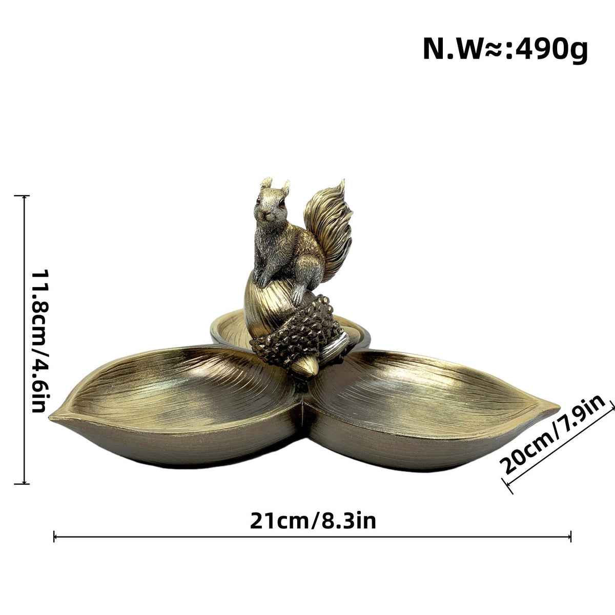 Ciotola decorativa con scoiattolo