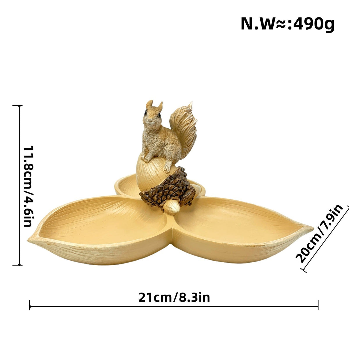 Ciotola decorativa con scoiattolo