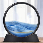 Clessidra 3D con sabbia – Arte fluida per relax e arredo