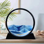 Clessidra 3D con sabbia – Arte fluida per relax e arredo