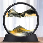 Clessidra 3D con sabbia – Arte fluida per relax e arredo