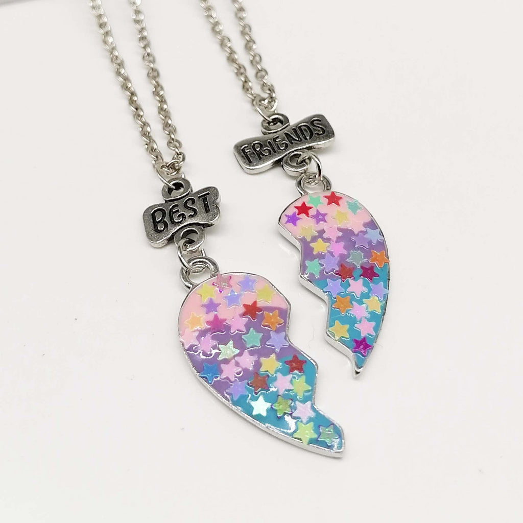 Collana dell'amicizia con ciondolo cuore divisibile Best Friends Forever