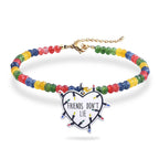 Collana dell'amicizia con perline colorate