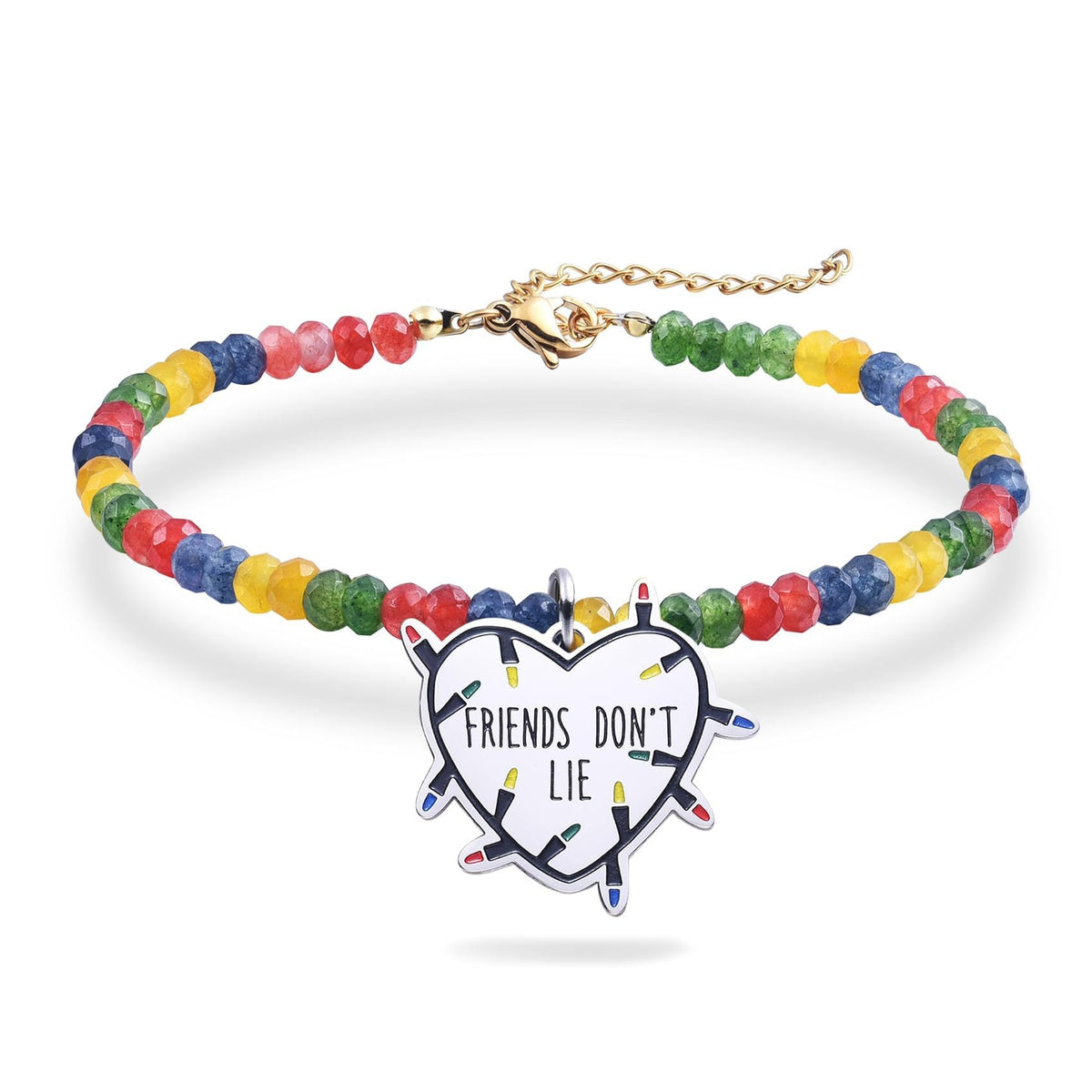 Collana dell'amicizia con perline colorate