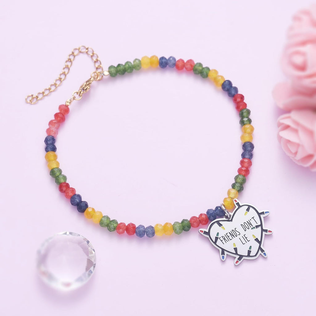 Collana dell'amicizia con perline colorate