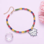 Collana dell'amicizia con perline colorate