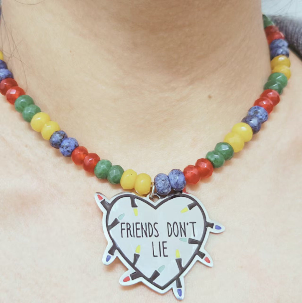 Collana dell'amicizia con perline colorate
