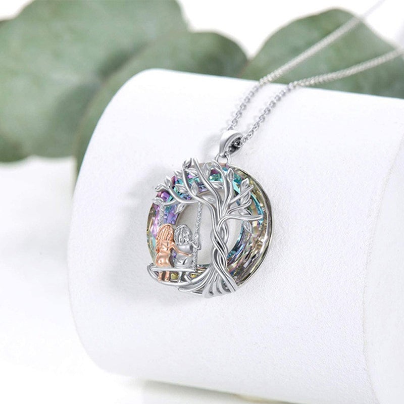 Collana dell'amicizia traforata con albero della vita