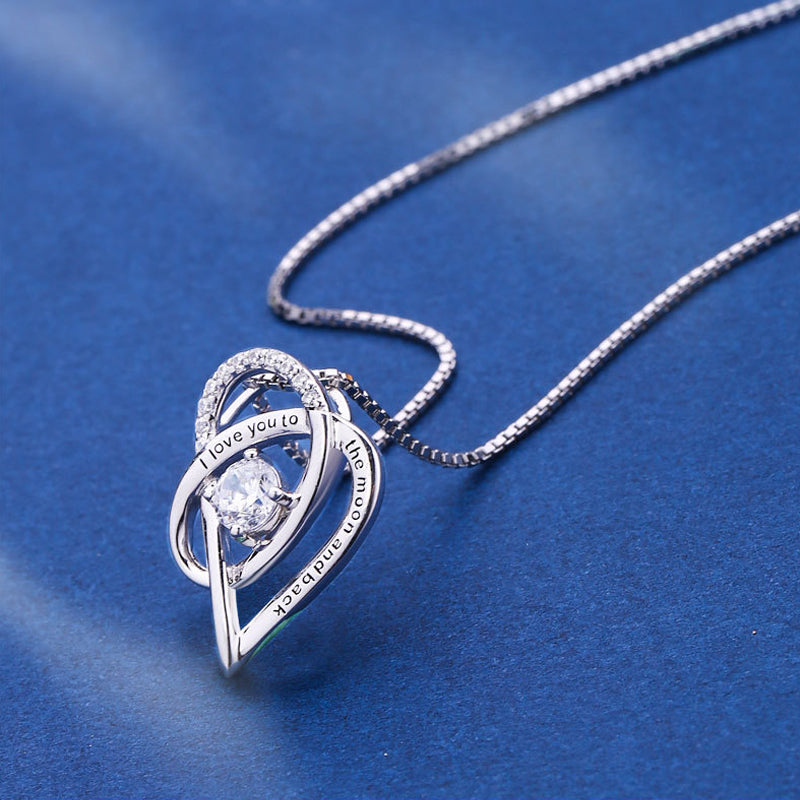Collana con cuore e lettera per la mamma
