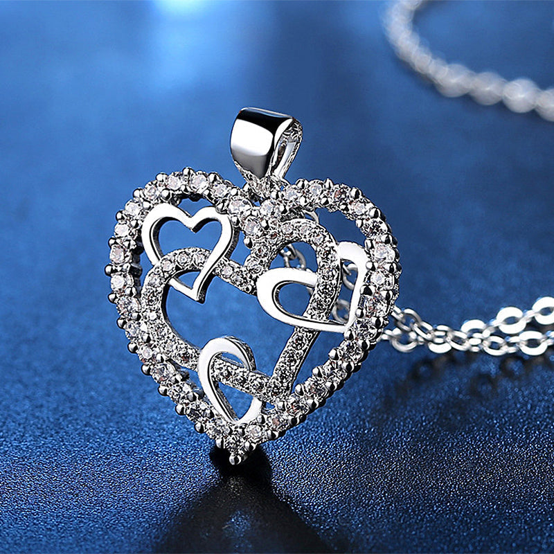 Collana con cuori intrecciati