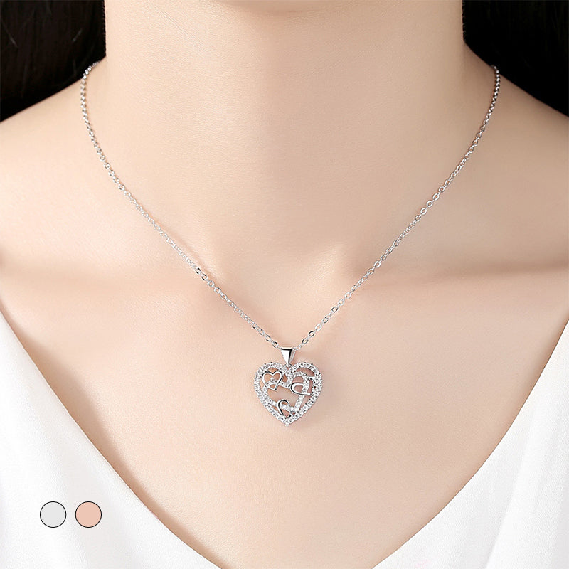 Collana con cuori intrecciati