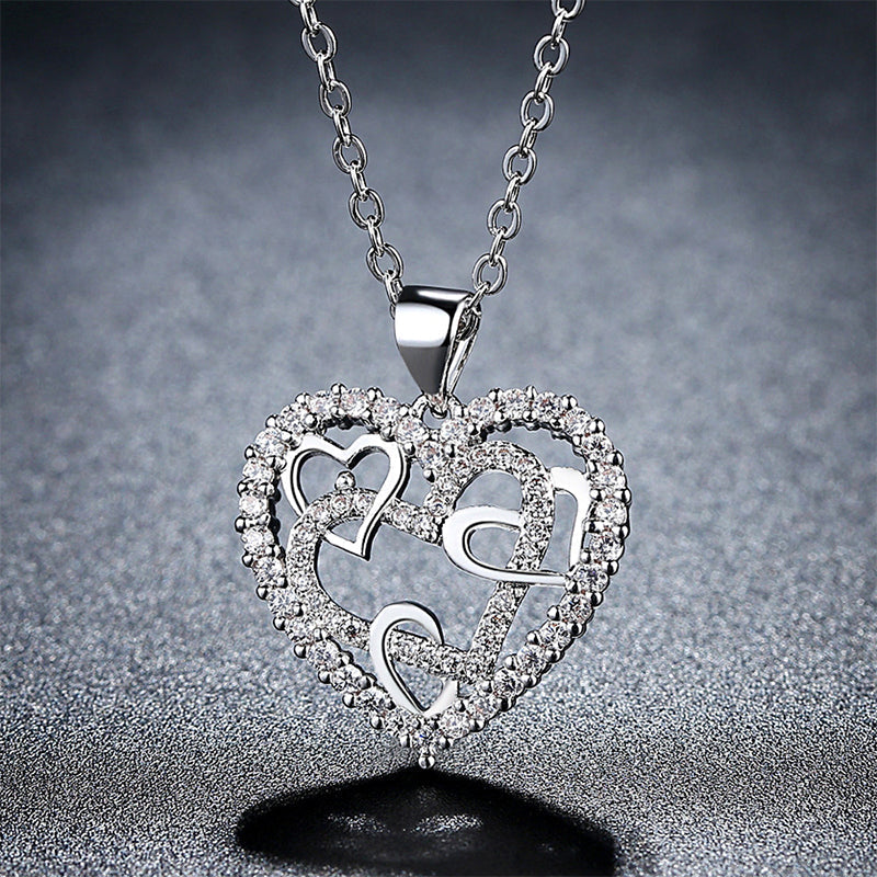 Collana con cuori intrecciati