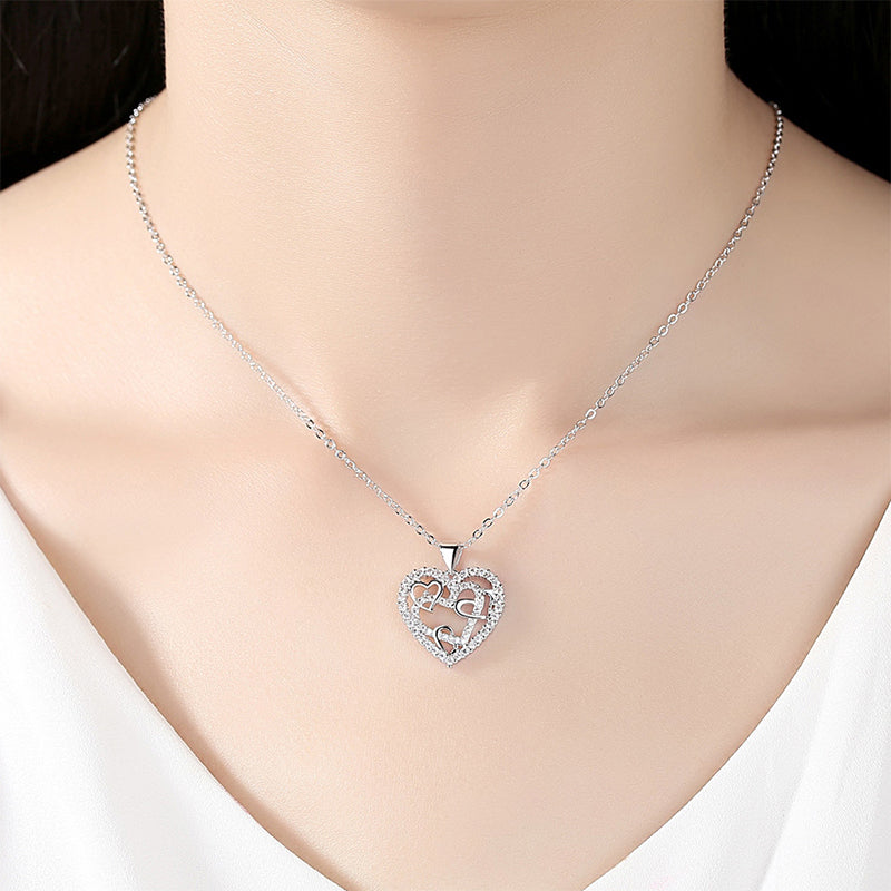 Collana con cuori intrecciati