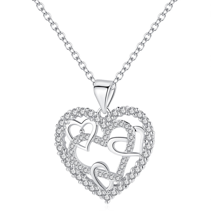 Collana con cuori intrecciati