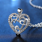 Collana con cuori intrecciati