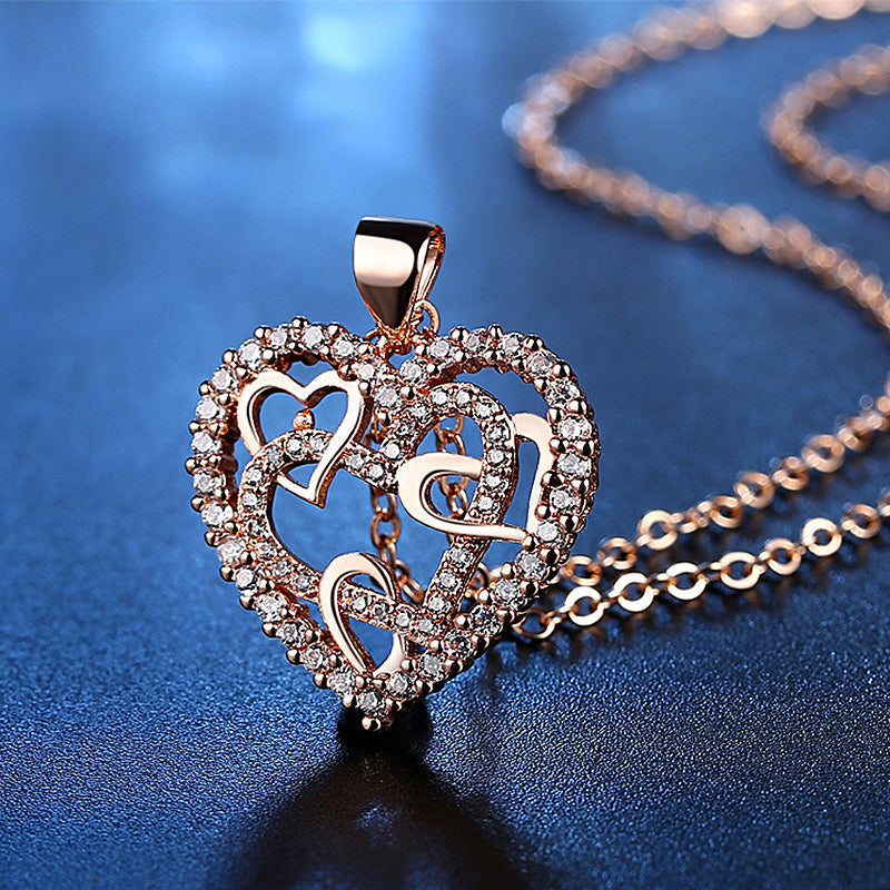Collana con cuori intrecciati