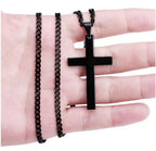 Collana da uomo con croce in acciaio inossidabile