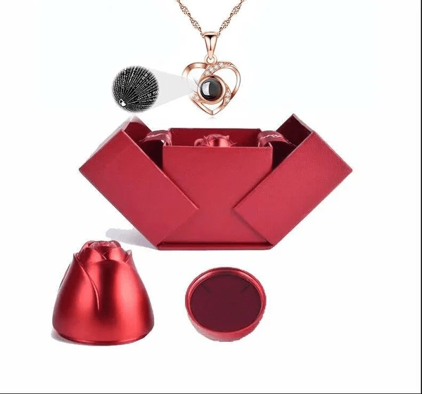 Collana «Ti amo» in 100 lingue — Set regalo unico