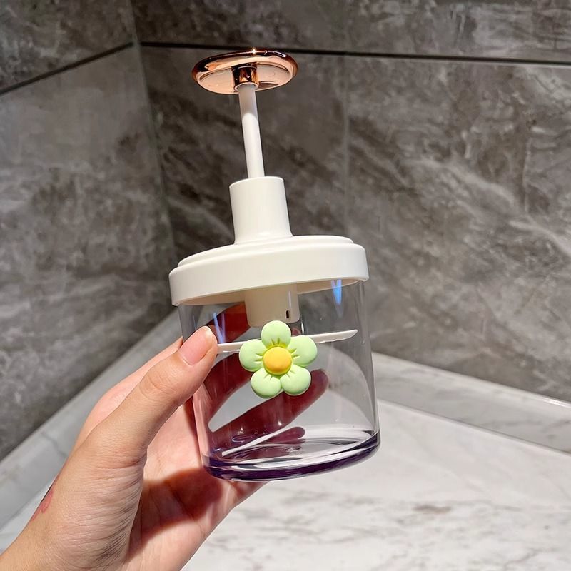 Contenitore decorativo in vetro con fiore