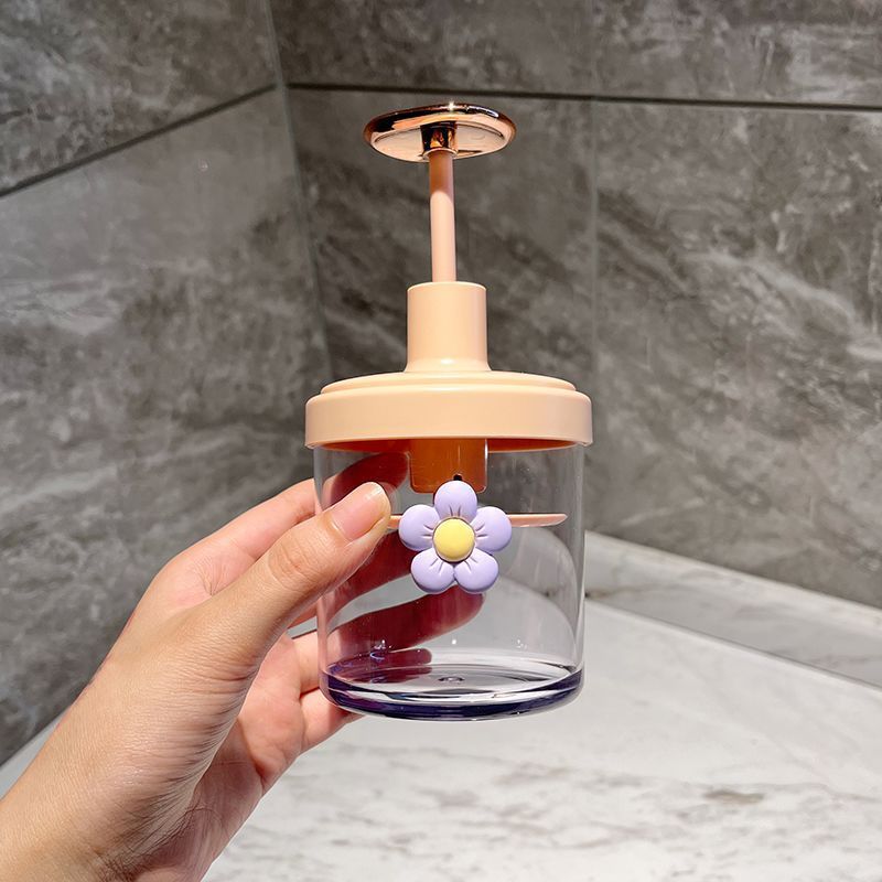 Contenitore decorativo in vetro con fiore