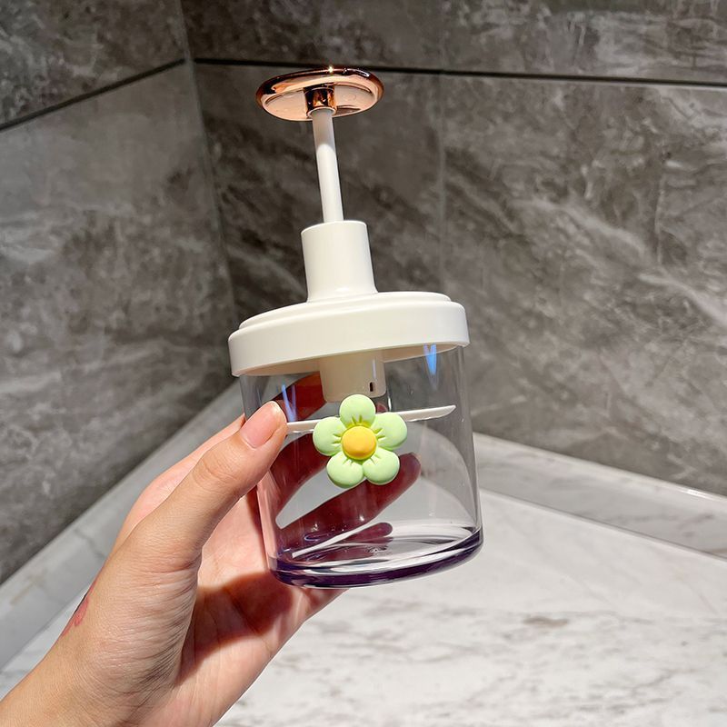 Contenitore decorativo in vetro con fiore