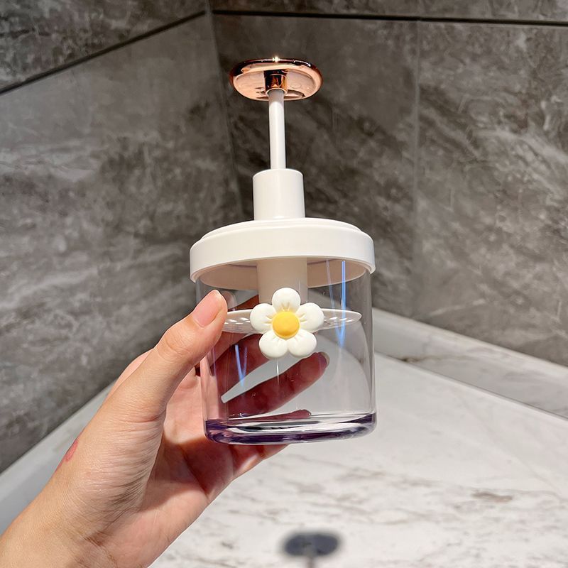 Contenitore decorativo in vetro con fiore