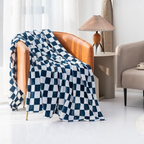 Coperta a quadri morbida e moderna per casa