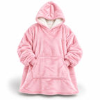 Coperta con cappuccio oversize in sherpa ultra-morbida (con tasca)