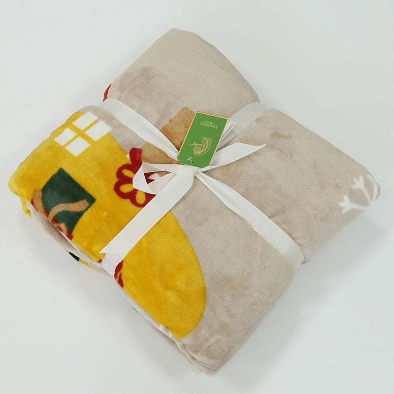 Coperta decorativa con motivi floreali