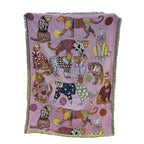 Coperta decorativa con stampa animali