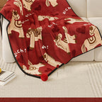 Coperta decorativa in peluche