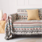 Coperta decorativa in tessuto morbido con motivo geometrico