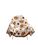 Coperta decorativa in tessuto morbido con motivo geometrico