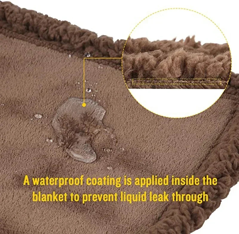 Coperta impermeabile in pile di corallo