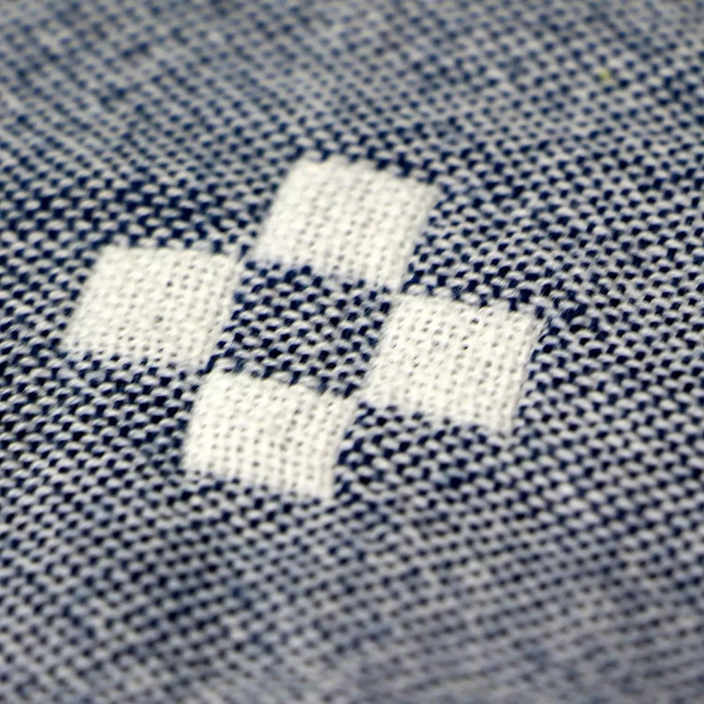Coperta in cotone con motivo geometrico
